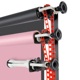 NEEWER Photography Sistema de Soporte de Fondo Manual de Montaje en Pared de 4 Rodillos con 2 Ganchos de Cuatro Pliegues, 8 Barras de expansión, 4 Cadenas, Capacidad de Carga por Rodillo: 22 lb/10 kg