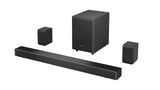 Hisense AX5125H - Barra de Sonido 5.1.2, 500W, Subwoofer y Altavoces Traseros inalámbricos, Altavoces Tiro Techo, Dolby Atmos, Hi Concerto, 7 Modos EQ, 4K Pass Through, Bluetooth 5.3