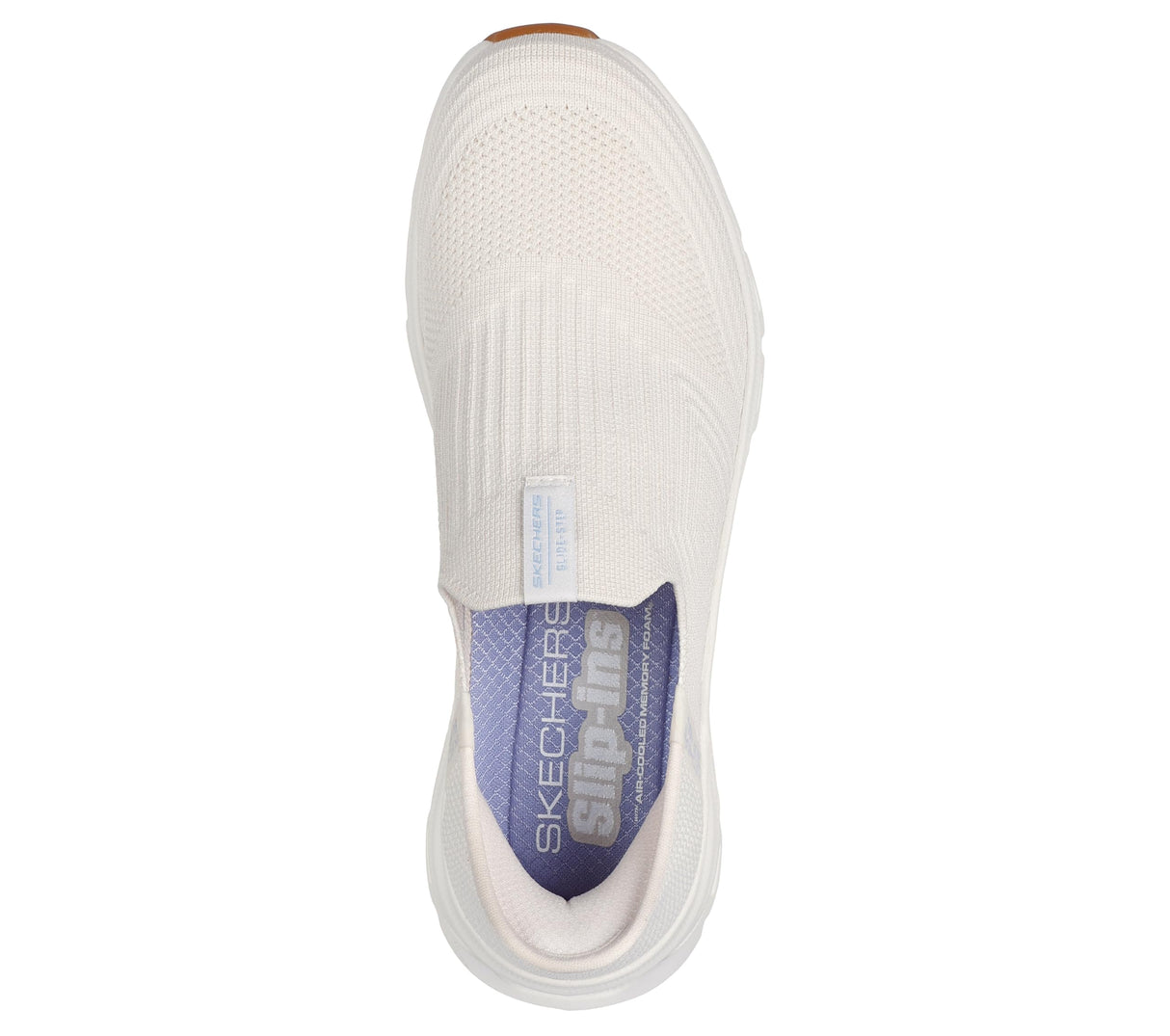 Skechers Slip-ins: Glide-Step Pro-Everyday Stretch Slip-on Sneakers, Zapatillas Mujer, Natural Knit/Periwinkle Trim, 37 EU