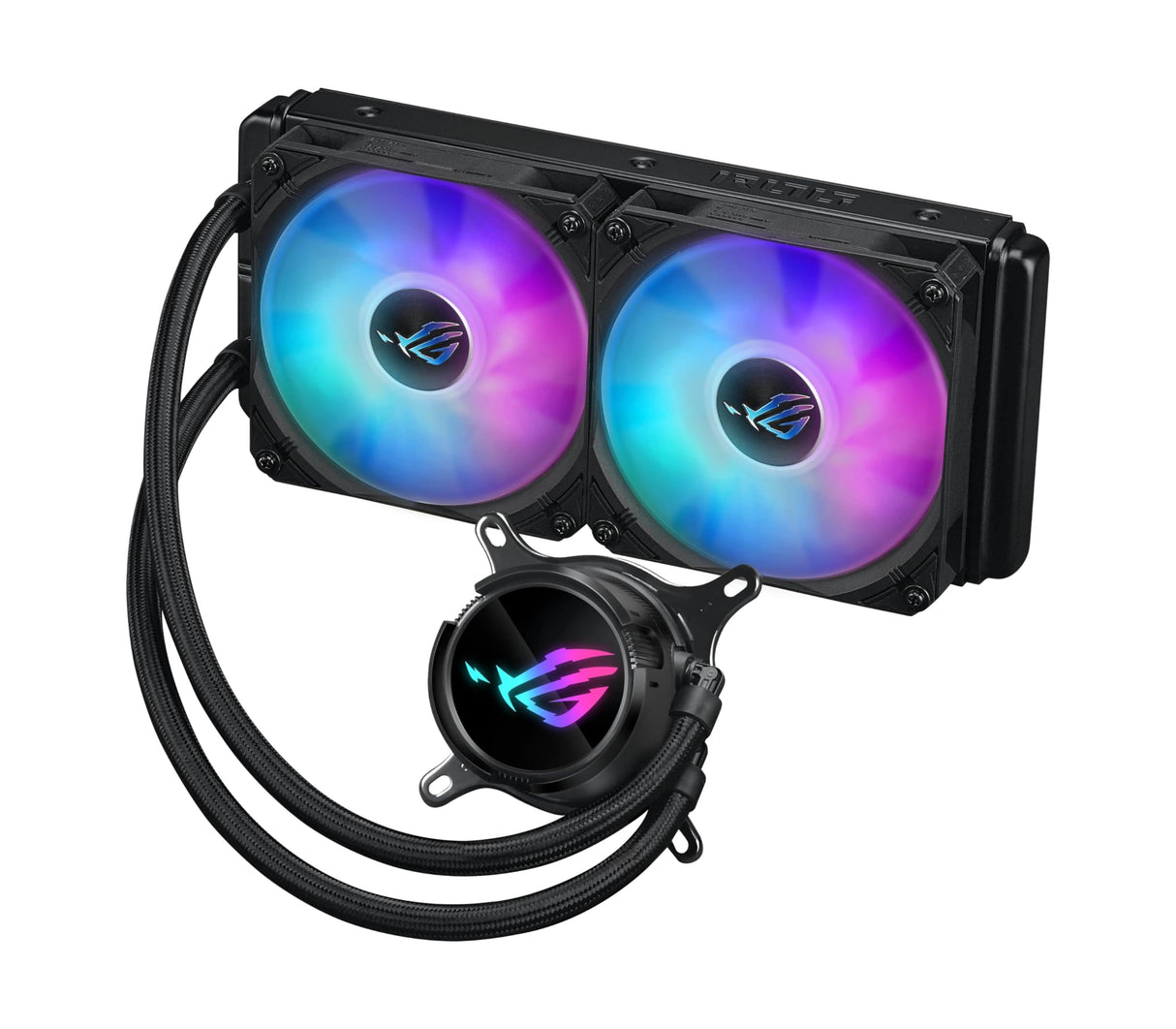 ROG Strix LC III 240 ARGB - Refrigerador líquido AiO con Bloque de Agua Giratorio en 360°, Bomba Gen7 v2 de Asetek, Ventiladores ROG ARGB y más de 10 Efectos de iluminación Aura Personalizados