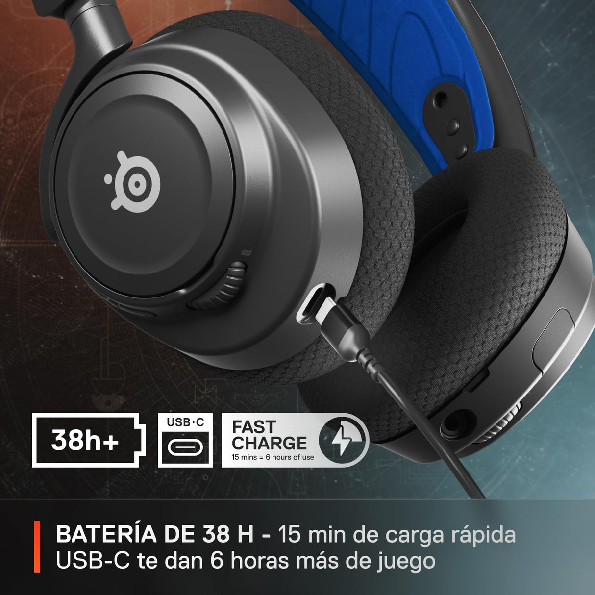 Steelseries Arctis Nova 7P Wireless Auriculares - Destiny 2 Final Shape Edition - Objetos - 2,4GHz + Bluetooth - Batería USB-C - PS,PC,Switch