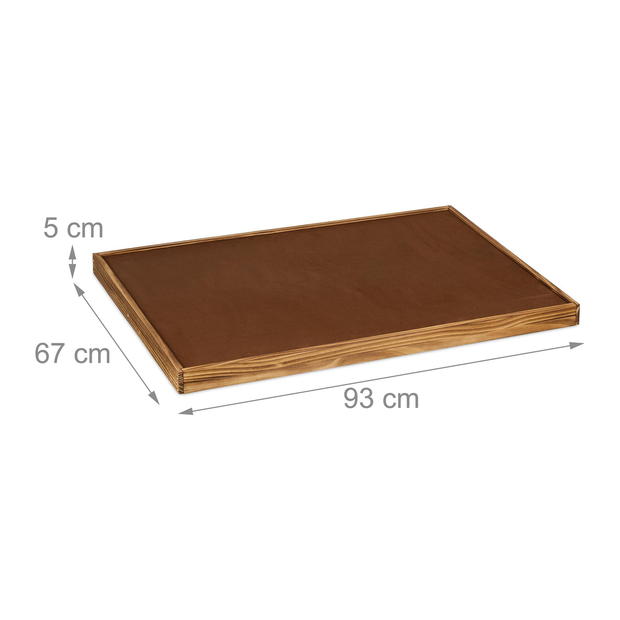 Relaxdays Puzzletisch Tablero de Puzle, Mesa de Rompecabezas Altura Ajustable, para 1000 y 1500 Piezas, Reversible, Madera, Natural, Fieltro, 38 x 93 x 74,5 cm