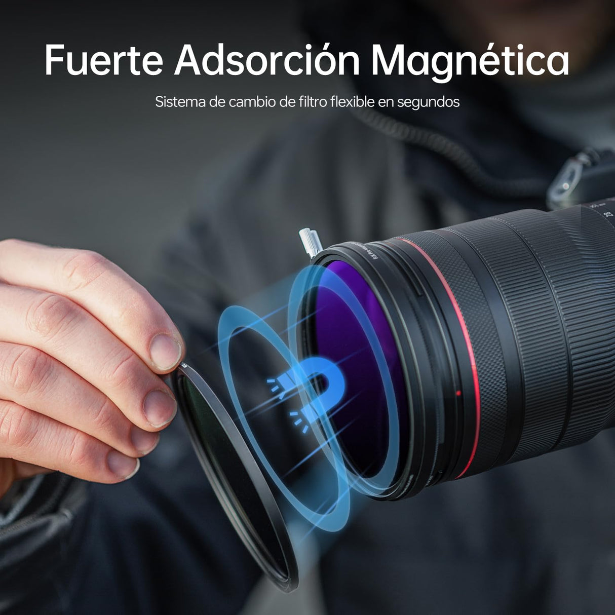 Rollei F:X Pro Magnetic Mark II VND Set 82mm, Juego Filtros ND con 3 Filtros Magnéticos Variables ND2-ND500 (1-9 Stops) para Objetivos de 82mm Filtros ND Fotográficos con Tapas y Anillo Base Magnético