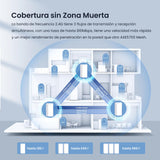 Tenda Nova MX21 Pro (2-Pack) AXE5700 Mesh Wi-Fi 6E Sistema, Tribanda Mesh Wi-Fi Cobertura de hasta 240㎡, 6 Puertos Gigabit, 70 Dispositivos Conectados, Informe Mensual, Fácil Configuración