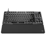 Turtle Beach Vulcan II TKL Pro - Teclado para Juegos mecánico RGB magnético, Interruptor analógico con Efecto Hall, Teclas Medias, reposamuñecas, Placa de Aluminio