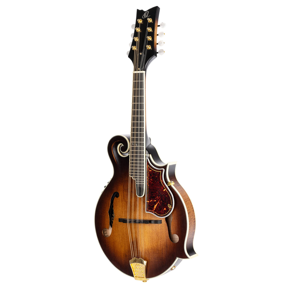 Ortega Mandoline F-Style Series Incluye funda y Preamp AVO -Color Antique Violin Oil RMFE100AVO