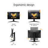 TUF Gaming VG279QL3A - Monitor Gaming de 27 Pulgadas, Full HD (1920x1080), 180 Hz, Fast IPS, ELMB, 1 ms (GTG), FreeSync Premium, G-Sync, Variable Overdrive, 99% sRGB, Altura Regulable