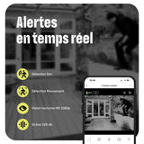 OMAJIN by Netatmo, 2 x Cámara Vigilancia Solar Exterior Inalámbrica, con Batería, Visión noct 1080P, Sirena 105dB, Detección Humana/Movimiento/Sonido, Audio bidireccional, SD/Cloud, IP55, OBU-2OSC