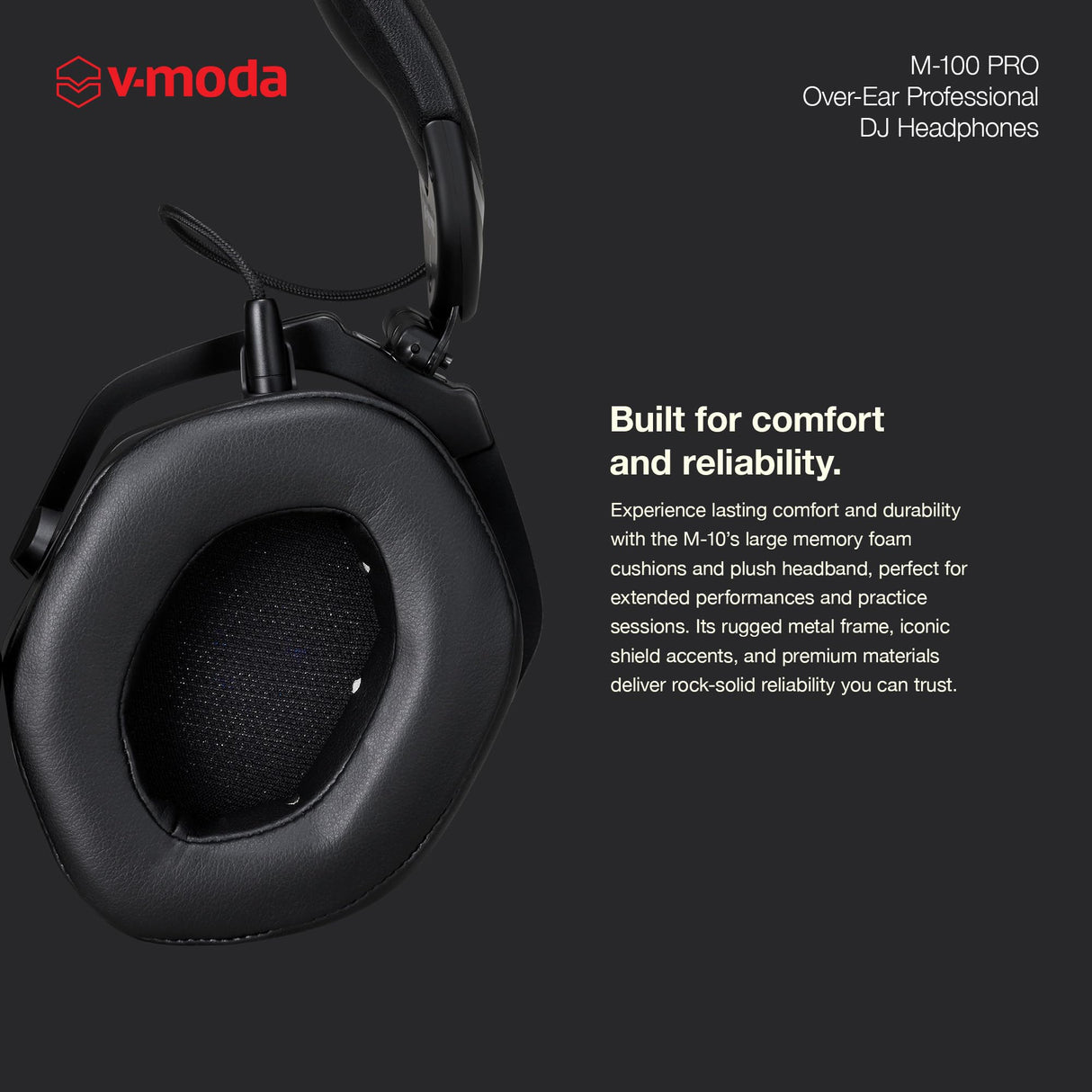 V-Moda Auriculares M-100 Pro, El estándar Profesional en Auriculares de DJ