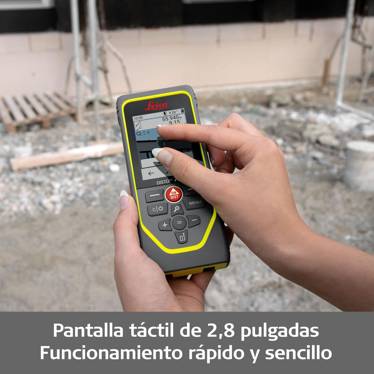 Leica DISTO X6: Resistente medidor láser de Distancia (IP65) con Bluetooth y cámara de Puntero láser para mediciones de Distancia bajo Las Condiciones más Adversas (Interiores y Exteriores)
