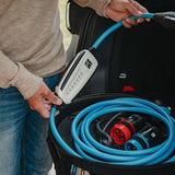 NRGkick 32A 10m Set Optimal, Estación de Carga móvil para Coches eléctricos, Cargador sin instalación, Incl. Adaptadores 32A & 16A + Enchufe Schuko, Cable de Carga EV con Bolsa de Transporte