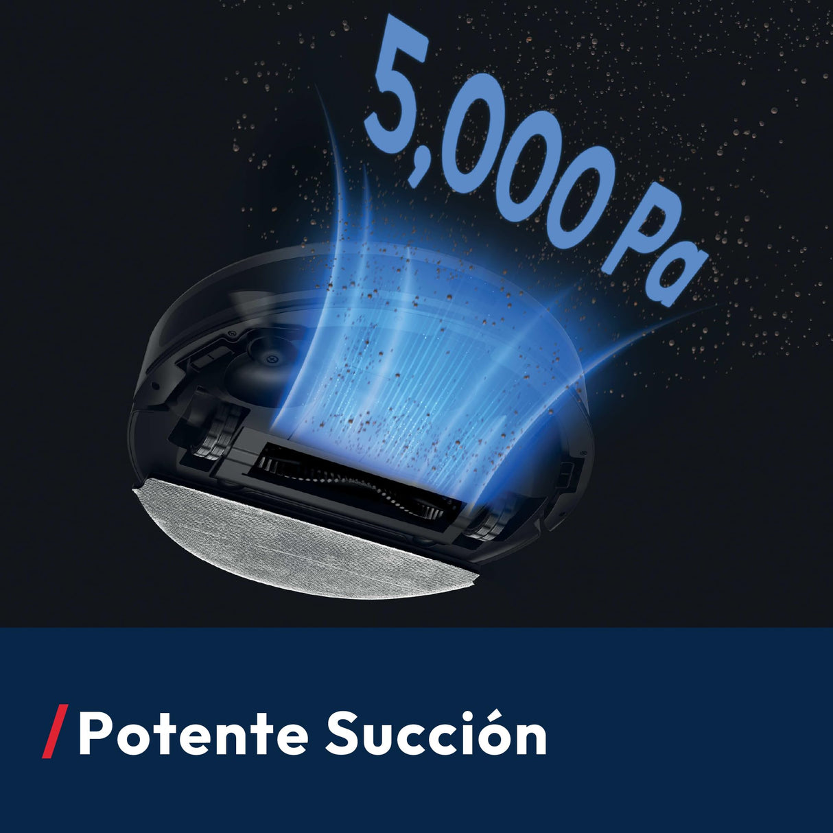 Hoover HG2 Hydro Robot Aspirador y Friegasuelos, Ultrafino – 5000Pa de Succión, Navegación Láser, Limpieza Bajo Muebles, 160 Minutos de Autonomía, App HG Robots [HG2Z30H]
