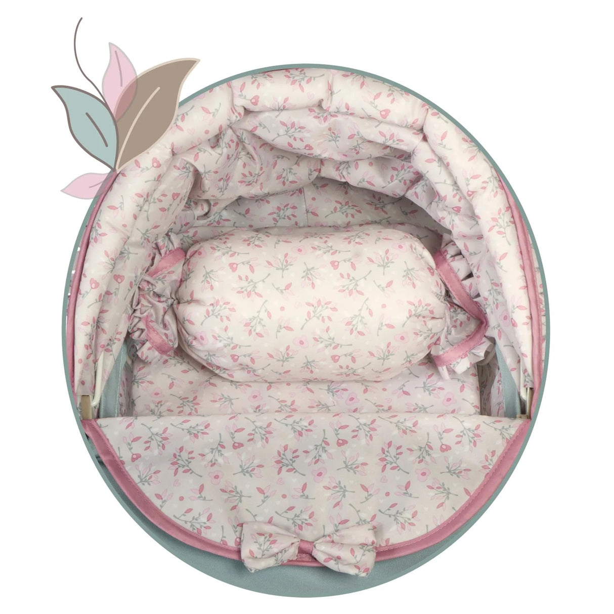 Coche Muñeca Plegable Con Sombrilla Provenza 46X68X81Cm. Bolso Convertible En Canastilla.