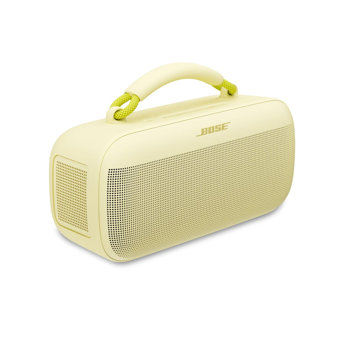 Bose SoundLink MAX, Altavoz portátil con Bluetooth para Exterior con Graves potentes, Resistente al Agua estéreo con Bluetooth y conexión USB-C, hasta 20h de autonomía, AUX de 3,5 mm, amorillo limón