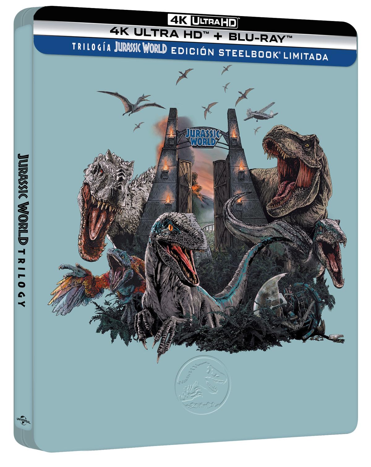 Trilogía Jurassic World (4K UHD + Blu-ray) (Ed. Especial metálica) [Blu-ray]