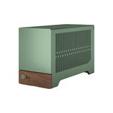 Fractal Design Terra Jade - Wood Walnut Front Panel - Small Form Factor - mITX Gaming Case – PCIe 4.0 Riser Cable – USB Type-C - Anodized Aluminum Panels