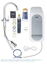Grohe Blue Home Starter Kit - grifo de cocina con filtro de agua, caño en C (‎31455001)