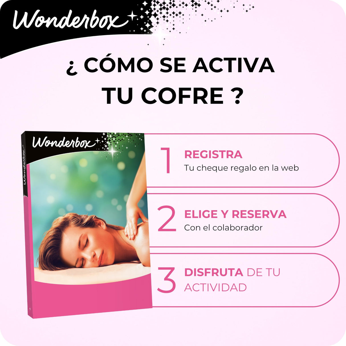 WONDERBOX - Caja Regalo - Rituales de Lujo - 1 Tratamiento Bienestar excepcional como masajes en Pareja, tratamientos faciales con Punta de Diamante, accesos a circuitos exclusivos de Agua