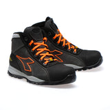 DIADORA Glove Tech HI Pro S3 Sra HRO ESD, Botas Hombre, Asphalt/Orange Fluo, 43 EU