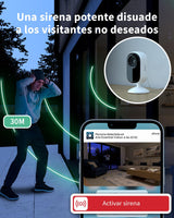 Arlo Essential 2 Indoor Camara Vigilancia Bebe/Mascotas 2K, Sensor de Movimiento, Alarmas Para Casa, Visión Nocturna, Prueba Arlo Secure Incluida, con cubierta de lente automática, 2 Cámaras, Blancas