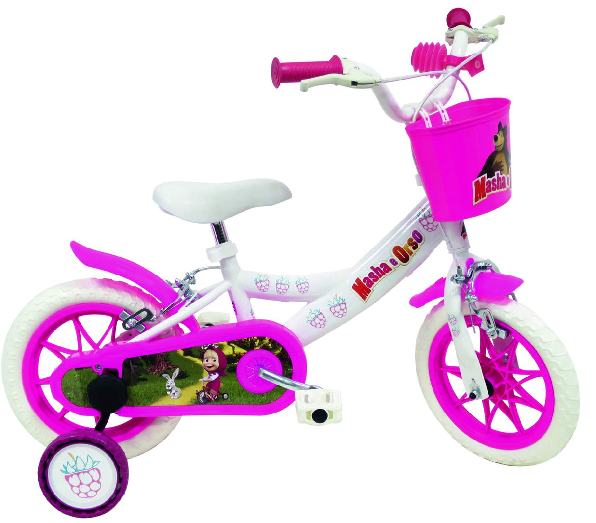 Masha y el Oso - Bicicleta para Niña, 12" pulgadas