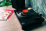 Audio-Technica LP5X Giradiscos Hi-Fi Manual de Tracción Directa con Brazo en Forma De J Negro