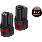Bosch Professional 12V System GWS 12V-76 - Amoladora angular a batería (Ø 76 mm, 19500 rpm, 3 discos, 2 baterías x 3,0 Ah, en L-BOXX)