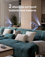 ULTIMEA Barra de Sonido de 7.1.4 Canales para Televisores con Dolby Atmos, Barra de Sonido con Subwoofer, Sistema de Cine en Casa con Sonido Envolvente Real, Cautivador Sonido de Cine 3D, Nova S90