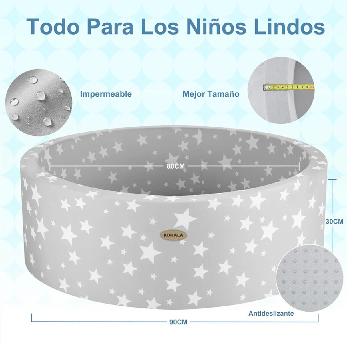 Kohala Baby Piscina De Bolas para Ninos