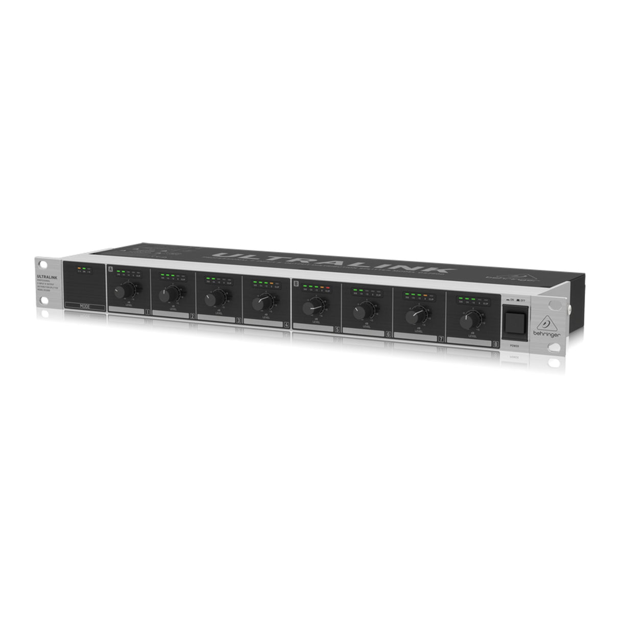 Behringer DS2800 Divisor de distribución profesional de 2 entradas y 8 salidas