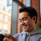 JBL Quantum Air TWS Auriculares In Ear inalámbricos, con cancelación de ruido, 8 horas de reproducción, resistencia al agua IPX4, compatible con asistente de voz, negro