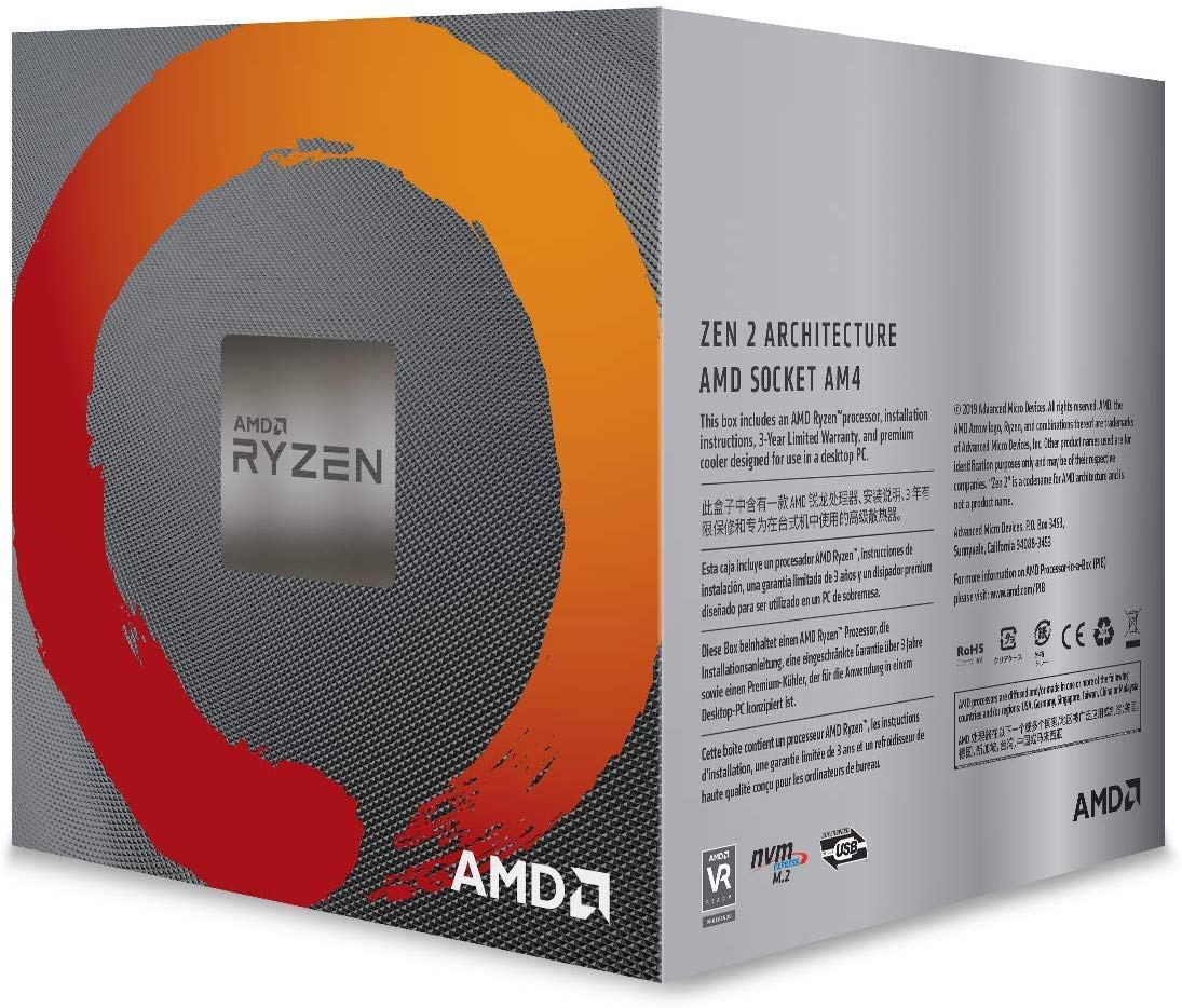 AMD Ryzen 5 3600X - Procesador con disipador de Calor Wraith Spire (32 MB, 6 núcleos, Velocidad de 4.4 GHz, 95 W)
