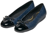 Geox D Annytah B, Ballet Flat Mujer, Azul Marino, Negro, 36 EU