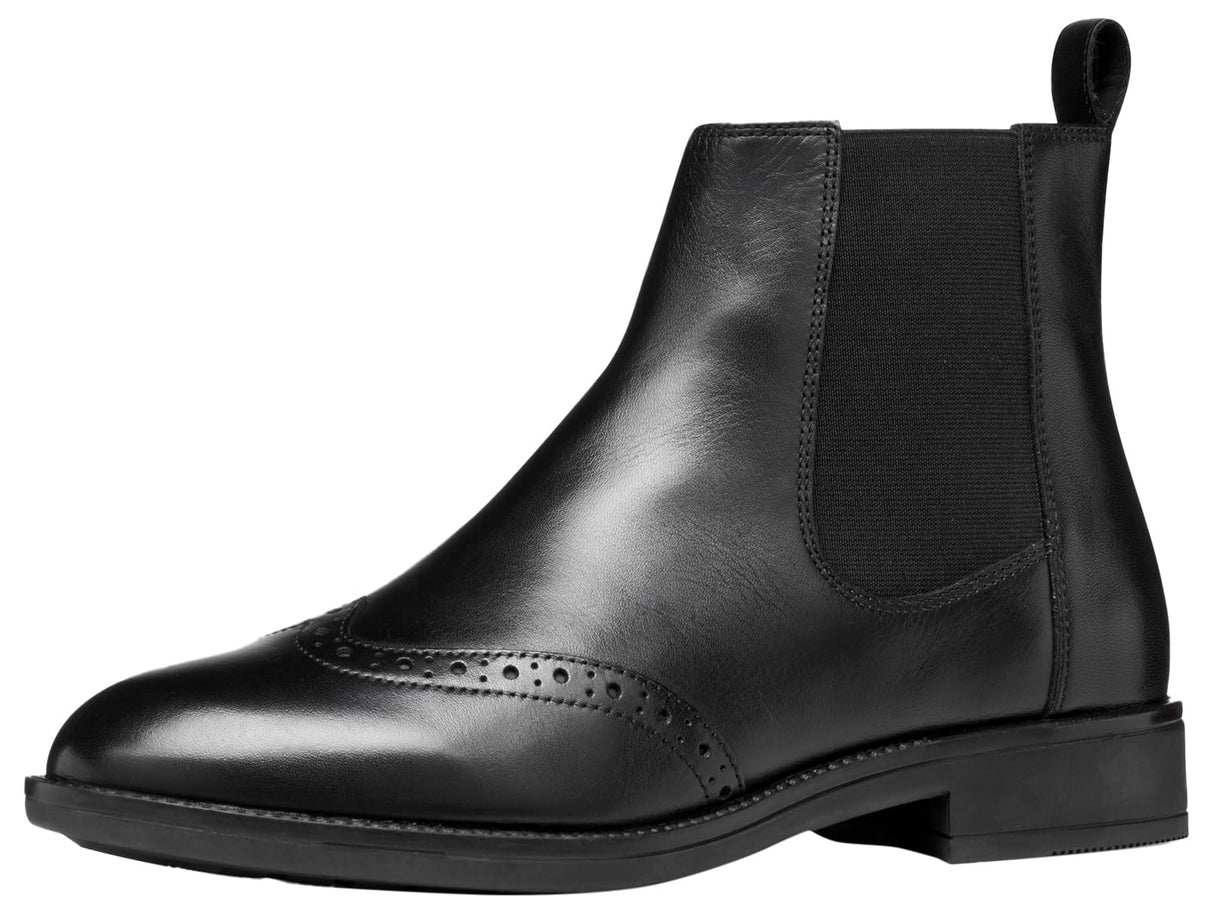 Geox Mujer D Jaylon 2 Ankle Boot, Black, 38.5 EU, Negro, 38.5 EU