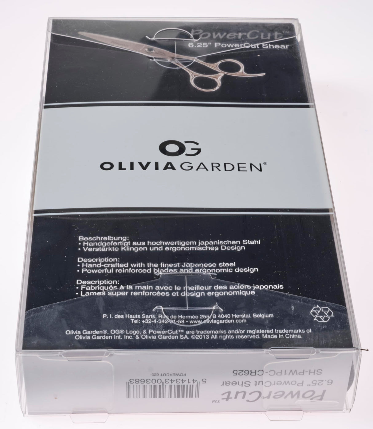 Olivia Garden PowerCut - Tijera para diestros, 6,25" (16 cm)