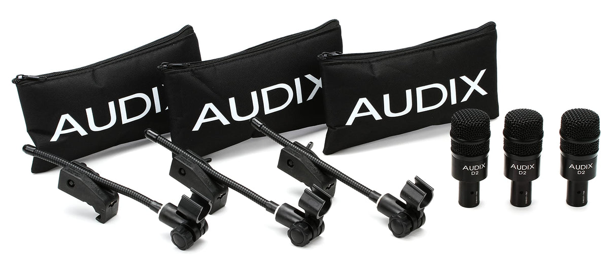 AUDIX Kit de Micrófonos para Batería D2 Trio