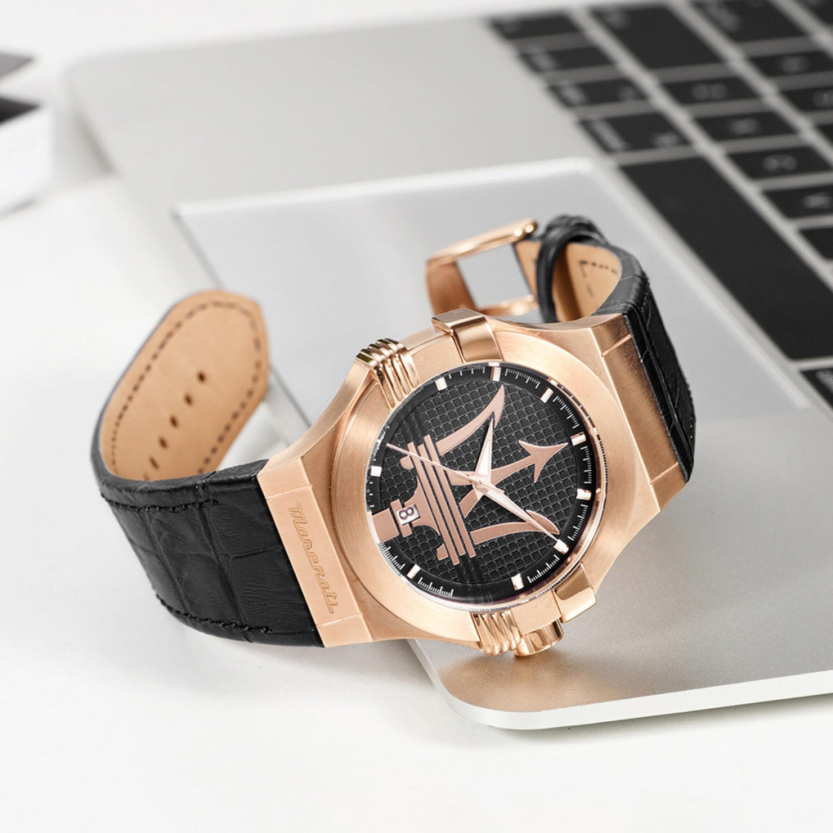Maserati Reloj Hombre, Tiempo y Fecha, Analógico, 42 mm, Colección Potenza Edición Limitada - R8851108036