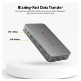Hyper HDM1H-GL Hub USB-C HyperDrive Dual 4K HDMI 10 en 1 para MacBooks M1/M2 con 10 Puertos Esenciales - Plata