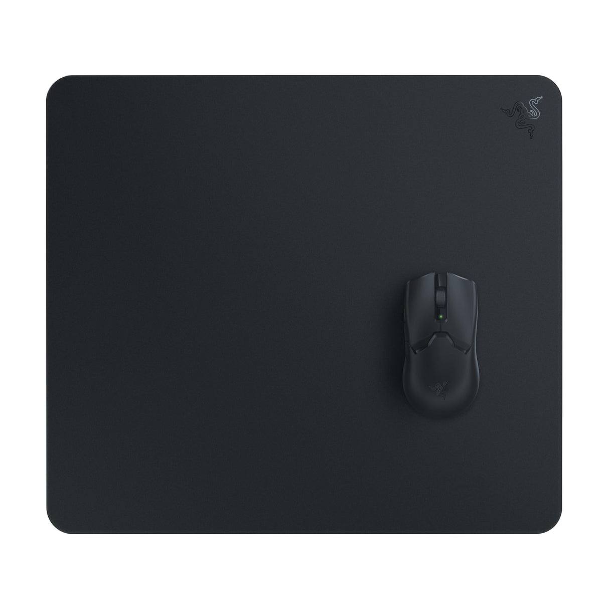 Razer Atlas - Alfombrilla de ratón de Cristal (Cristal Templado Premium, Resistente a la Suciedad y los arañazos, Movimientos del ratón más silenciosos, Base de Goma Antideslizante) Negro