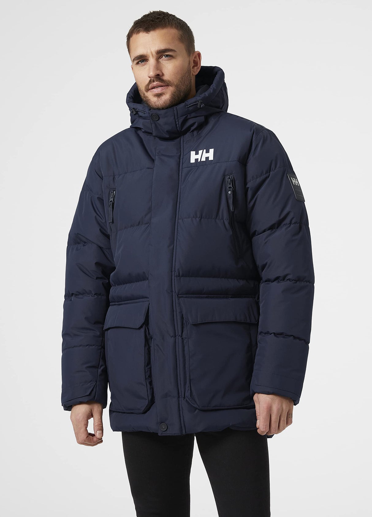 Mens Helly Hansen Reine Puffy Jacket, Azul marino, L