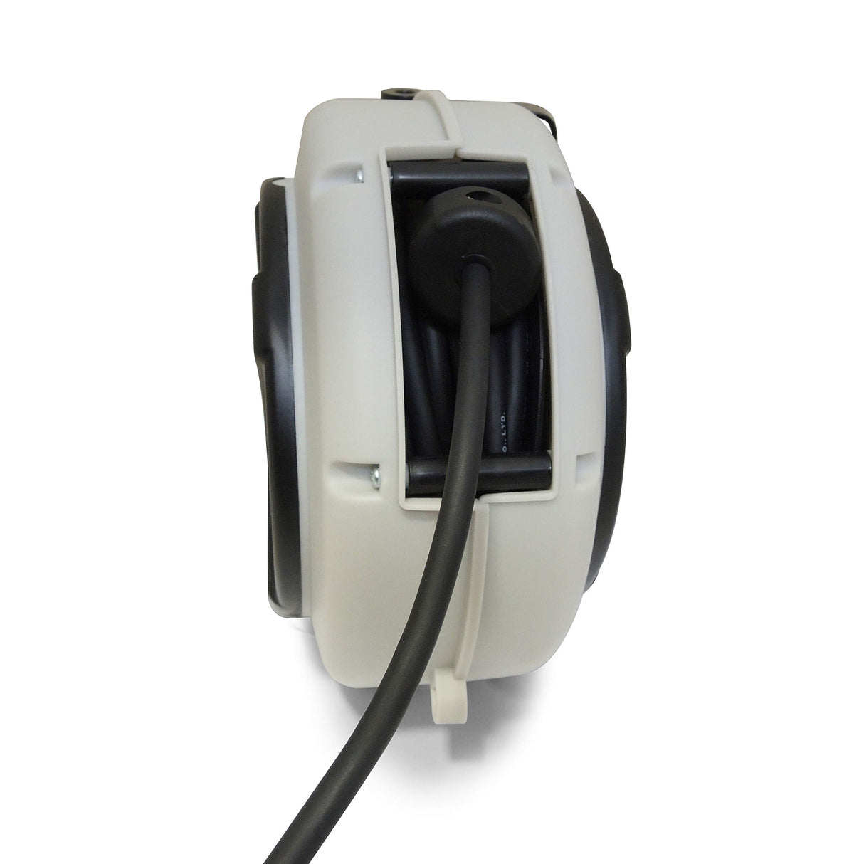 MAXTOOLS ER200, Enrollador Eléctrico Automático, Minienrollador con Guía Doble y Cable Resistente al Aceite, Interruptor Térmico de Protección, Longitud 8 Metros (8m)