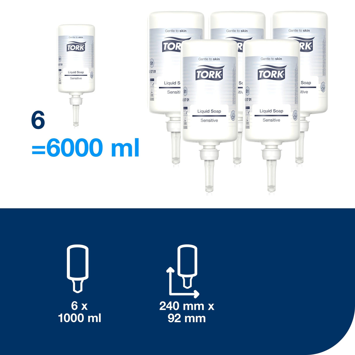 TORK S1 PREM SOAP LIQUID EXTRA MILD PK6