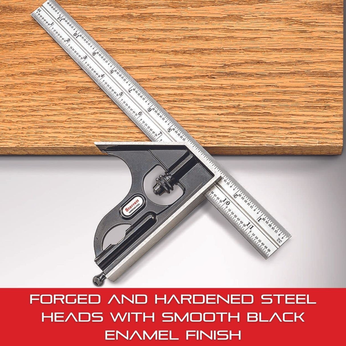 Starrett C434 – 12 – 4R combinación Set con cuadrado, centro y marcha atrás transportador