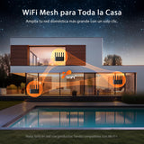 Tenda Router WiFi 7 BE5100 de Doble Banda, WiFi Mesh, 1 Puerto de 2,5 Gbps + 3 Puertos WAN/LAN Gigabit, 5 Antenas Verticales, Tecnología MLO, 4K-QAM, Gaming VR/AR, NFC, Compatible con VPN