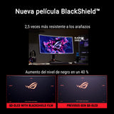 ASUS ROG Swift OLED PG34WCDN - Monitor Gaming QD-OLED de 34" con película BlackShield, 360Hz, 0,03ms, G-Sync, Neo Proximity Sensor, DisplayHDR 500 True Black, DP 2.1a, HDMI 2.1 y USB-C