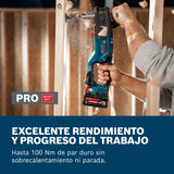 Taladro de ángulo recto a batería GRD 18V-127 con Bosch Professional 18V System (par suave de 65 Nm, motor Brushless sin escobillas, 2 velocidades: desbaste rápido 1800 rpm, lento 550 rpm)