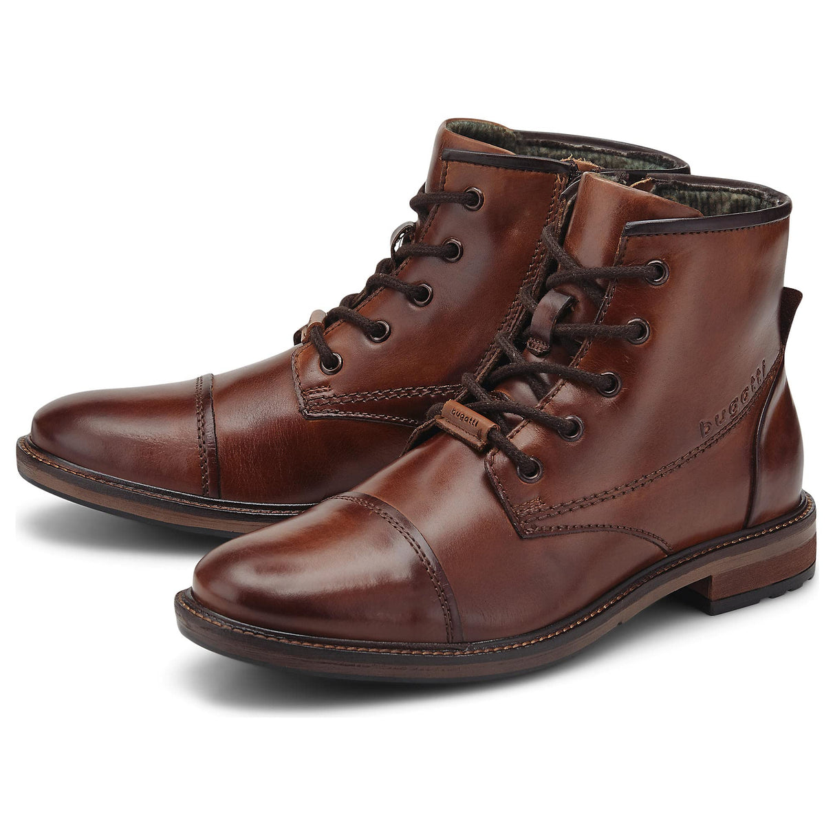 bugatti Marcello I, Botas de Moda Hombre, Marrón (Coñac), 43 EU