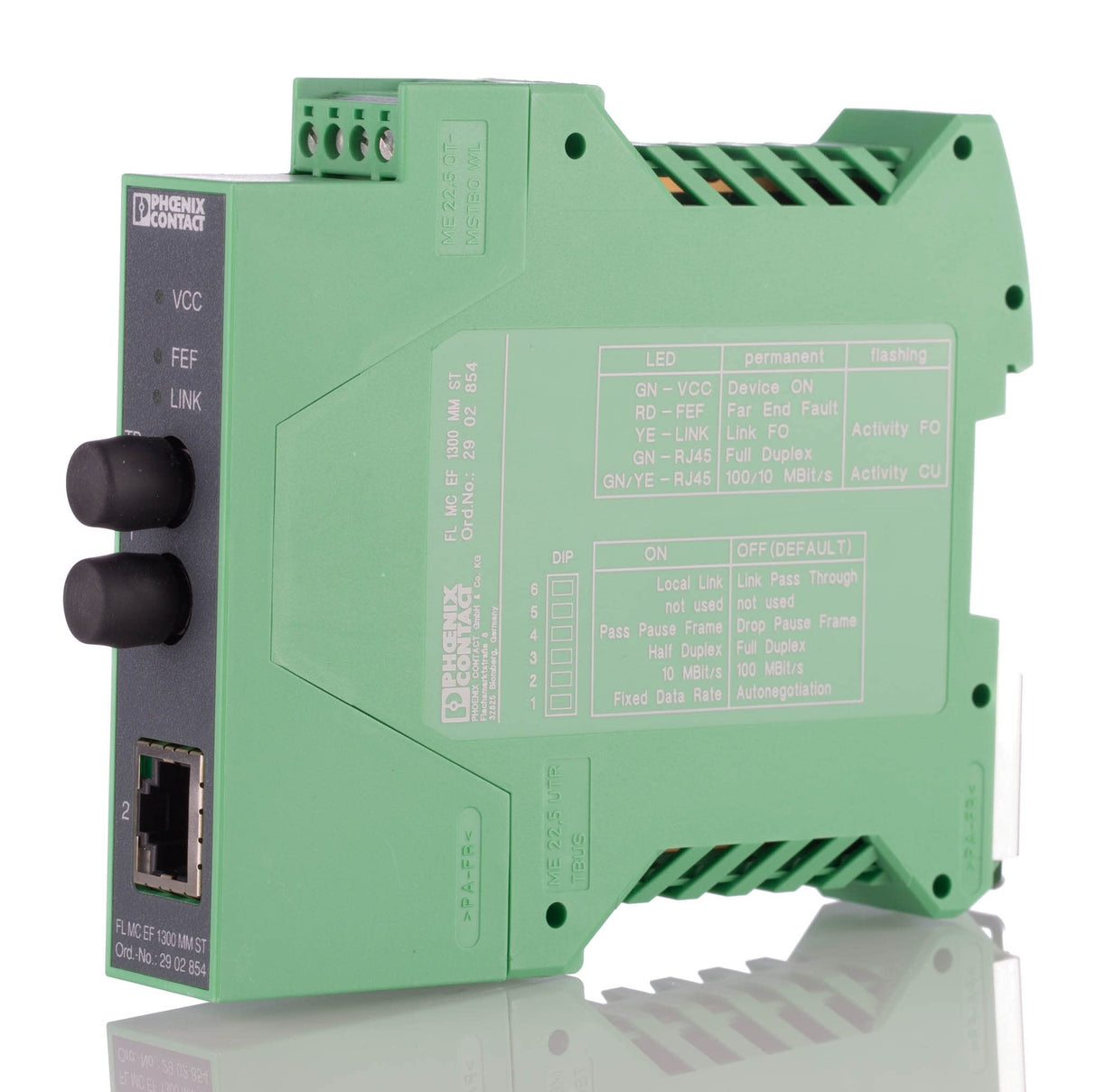 Phoenix fl-mc ef1300mm st - Convertidor fibra optica fl-mc ef1300mm st 18-30v corriente continua