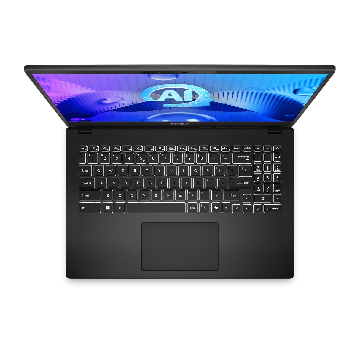 MSI Modern 15 H AI C1MOG-211XES - Ordenador portátil 15" (Intel Core Ultra 7 Processor 155H, RAM 32Gb, 1TB SSD, Free Dos), Teclado QWERTY español