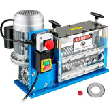 VEVOR Máquina pelacables eléctrica, SMS-038 Potencia 370 W 220 V 50 Hz Peso 25 kg Herramienta pelacables Azul Material Aluminio, Acrílico, Alambre de Cobre para gestionar simultáneamente diferentes